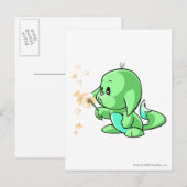 Kacheek Green Postkarte (Vorne/Hinten)