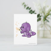 Kacheek Lila Postkarte (Stehend Vorderseite)