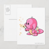 Kacheek Pink Postkarte (Vorne/Hinten)