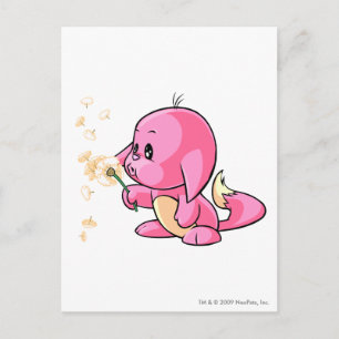 Kacheek Pink Postkarte
