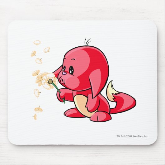 Kacheek Rot Mousepad (Vorne)