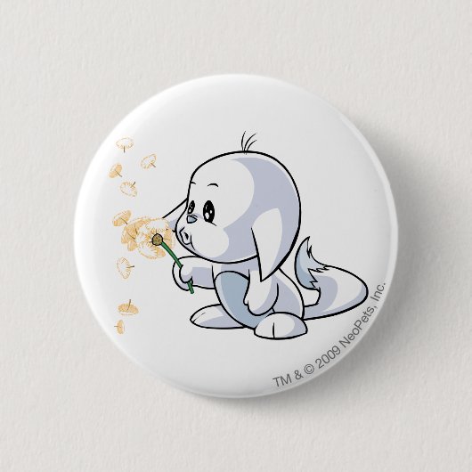 Kacheek Weiß Button (Vorderseite)