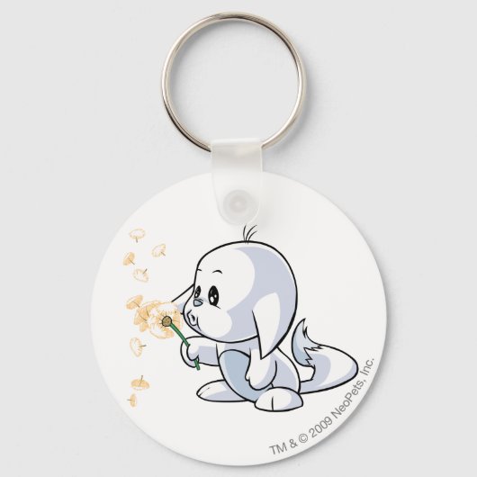 Kacheek White Schlüsselanhänger (Vorderseite)