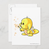 Kacheek Yellow Postkarte (Vorne/Hinten)