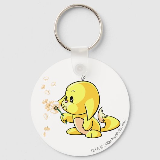 Kacheek Yellow Schlüsselanhänger (Vorderseite)