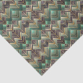 Kachel-Art-Deco-Muster Seidenpapier (Ausschnitt)
