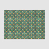 Kachel-Art-Deco-Muster Seidenpapier (Vorderseite)