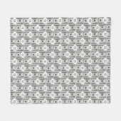 Kachel Design mit Ihrem Bild auf 100-Dollar-Bilder Fleecedecke (Vorderseite (Horizontal))