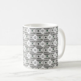 Kachel Design mit Ihrem Bild auf 100-Dollar-Bilder Kaffeetasse