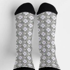 Kachel-Design mit Ihrem Bild auf 100-Dollar-Bilder Socken