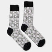 Kachel-Design mit Ihrem Bild auf 100-Dollar-Bilder Socken (Rechts)