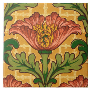 Kachel mit 1906-7 Arts and Crafts-Tapetenentwurf