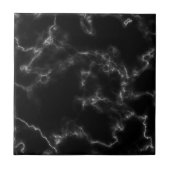 Kachel mit schwarzer Marmorwirkung (Vorderseite)