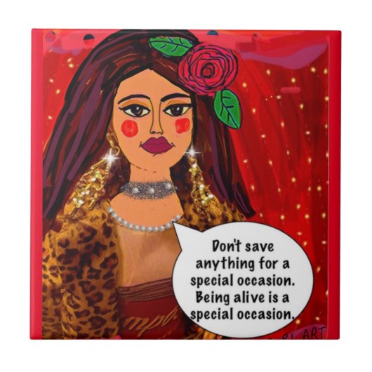 KACHEL. Rett nichts für einen besondere Anlass Fliese (Vorderseite)