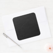Kachelaufkleber-schwarze Schieferquadrate Quadratischer Aufkleber (Umschlag)