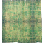 Kachelhintergrund Badezimmer Duschvorhang (Vorderseite)