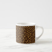 Kachelhintergrund mit Leoparden Espressotasse (Rechts)