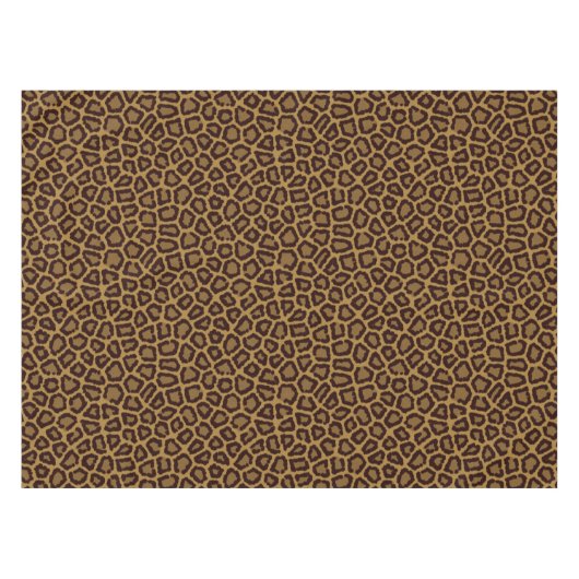 Kachelhintergrund mit Leoparden Tischdecke (Vorderseite (Horizontal))