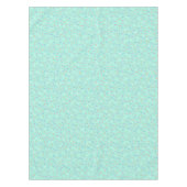 Kachelmuster Party aquamarin Tischdecke (Vorderseite)