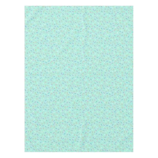 Kachelmuster Party aquamarin Tischdecke (Vorderseite)