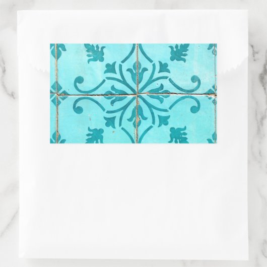 Kacheln Rechteckiger Aufkleber (Tasche)