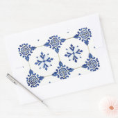 Kacheln Rechteckiger Aufkleber (Umschlag)