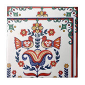 Kacheln Vintages Vogelmuster (Vorderseite)