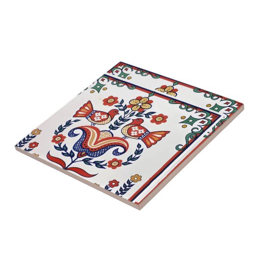 Kacheln Vintages Vogelmuster (Seite)