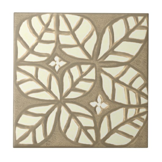 Kacheln, weiß und braun fliese (Vorderseite)