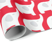 Kachelweiße Elefanten Party Weihnachten Geschenkpapier (Rolleneckpunkt)