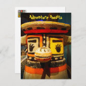 Kachina Doll Face Foto Adventure wartet Niedlich k Postkarte (Vorne/Hinten)