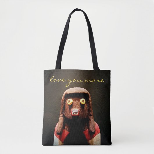 Kachina Doll Face Foto Liebe Sie Mehr Script Niedl Tasche (Vorderseite)