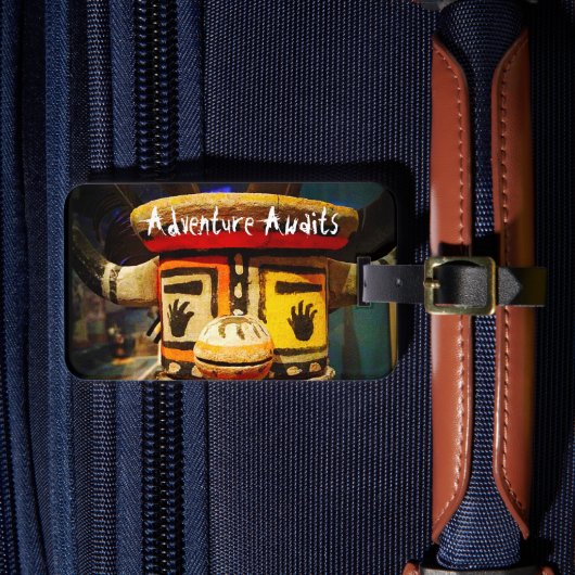 Kachina Doll Foto Adventure wartet auf Niedlichen Gepäckanhänger (Vorderseite Insitu 4)