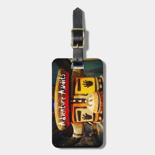 Kachina Doll Foto Adventure wartet auf Niedlichen Gepäckanhänger (Vorderseite vertikal)