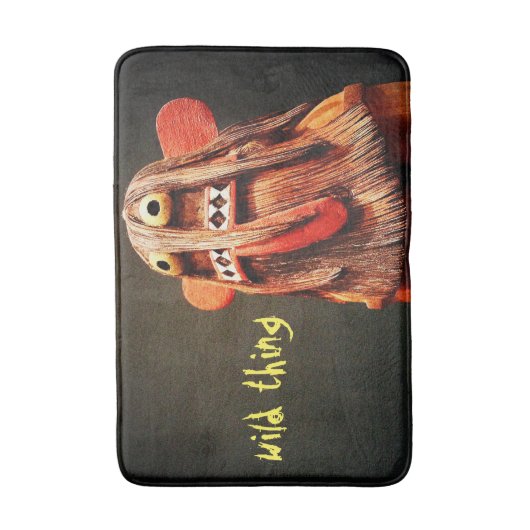 Kachina Doll Fotografy Fun Wild Thes Typografy Badematte (Vorderseite Vertikal)