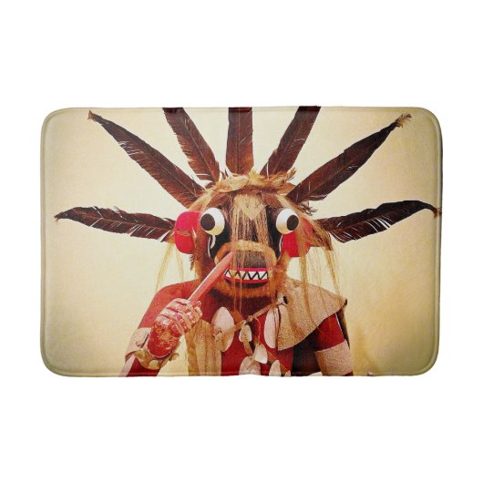 Kachina Doll Native American Foto Bold Simple Badematte (Vorderseite)