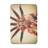 Kachina Doll Native American Foto Bold Simple Badematte (Vorderseite Vertikal)