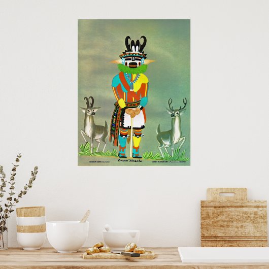 Kachina-Druck "Antelope" Poster (Küche)