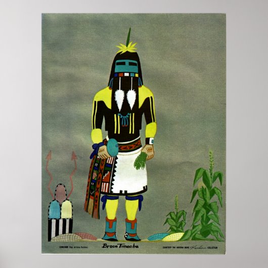 Kachina-Druck "Long Hair" Poster (Vorne)