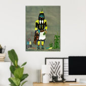 Kachina-Druck "Long Hair" Poster (Heimbüro)
