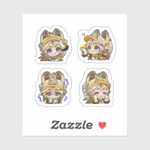 Kachina Genshin Impact 4er Stickerbogen Aufkleber