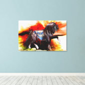 Kachina Hopi Horse Stretched Canvas Print Leinwanddruck (Insitu (Holzboden))