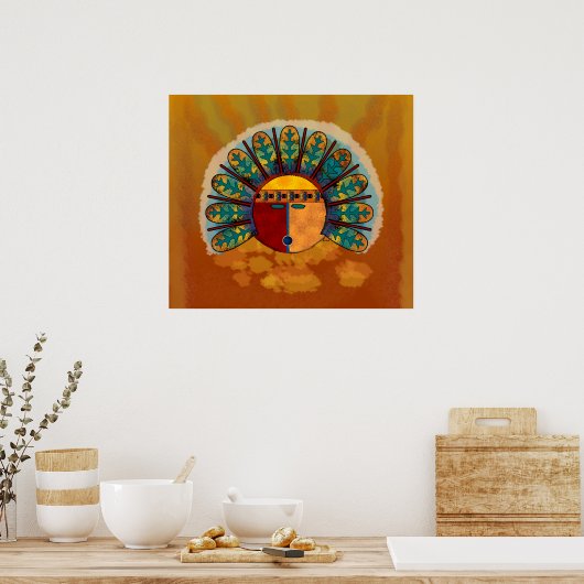 Kachina Mask Poster (Küche)