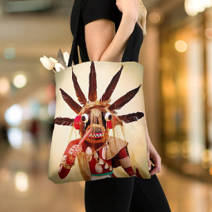 Kachina-Puppe Native American Holz Einfach Bold Lu Tasche