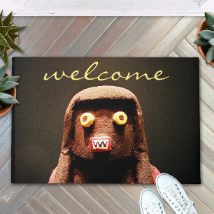 Kachina-Puppen-Foto-Willkommensschrift Süß Whimsic Fußmatte