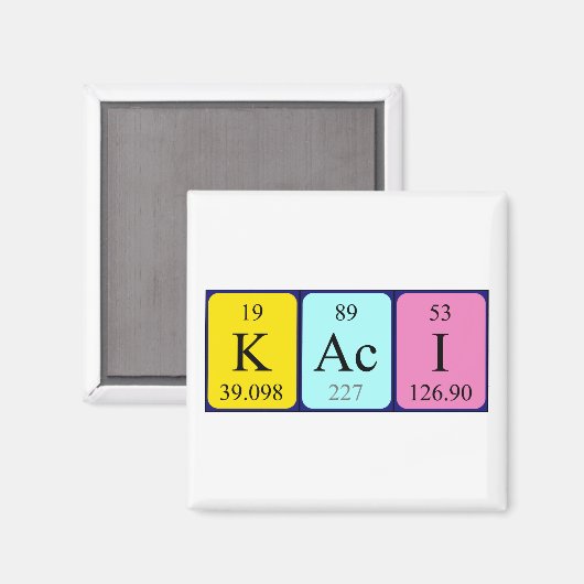Kaci Periodenmagnet Magnet (Vorderseite/Rückseite)