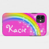 Kacie Regenbogen hellrosa Mädchen Name Gehäuse Case-Mate iPhone Hülle (Rückseite (Horizontal))
