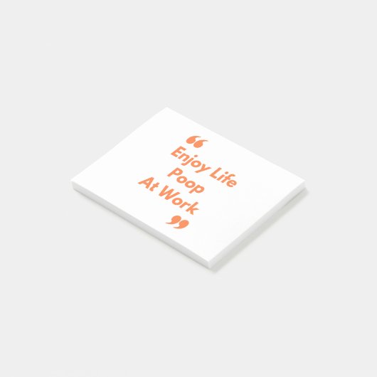 Kack am Arbeitsplatz Post-it Klebezettel (angewinkelt)