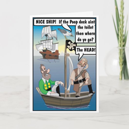 KACK AUF KOPF JOKE. KARTE (Vorderseite)