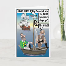 KACK AUF KOPF JOKE. KARTE